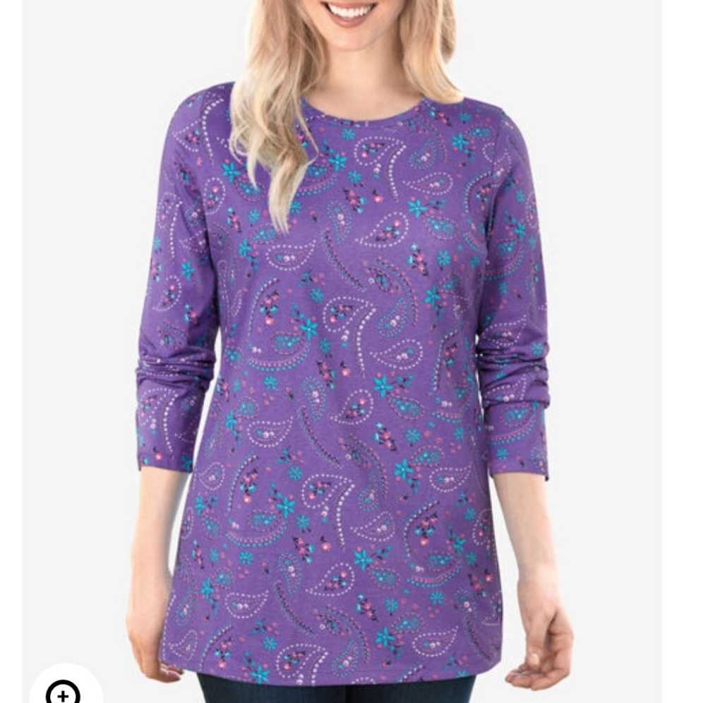 NWT Plus Size Woman Within T-Shirt, Size 2 X, 26-28
